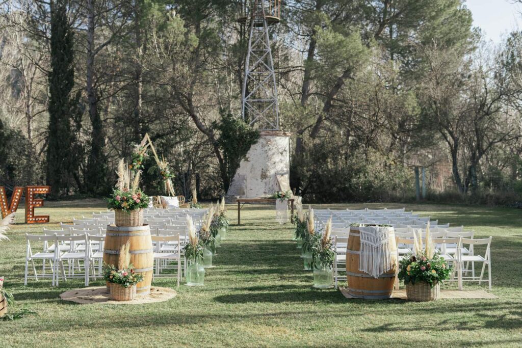 Ceremonia boho chic boda