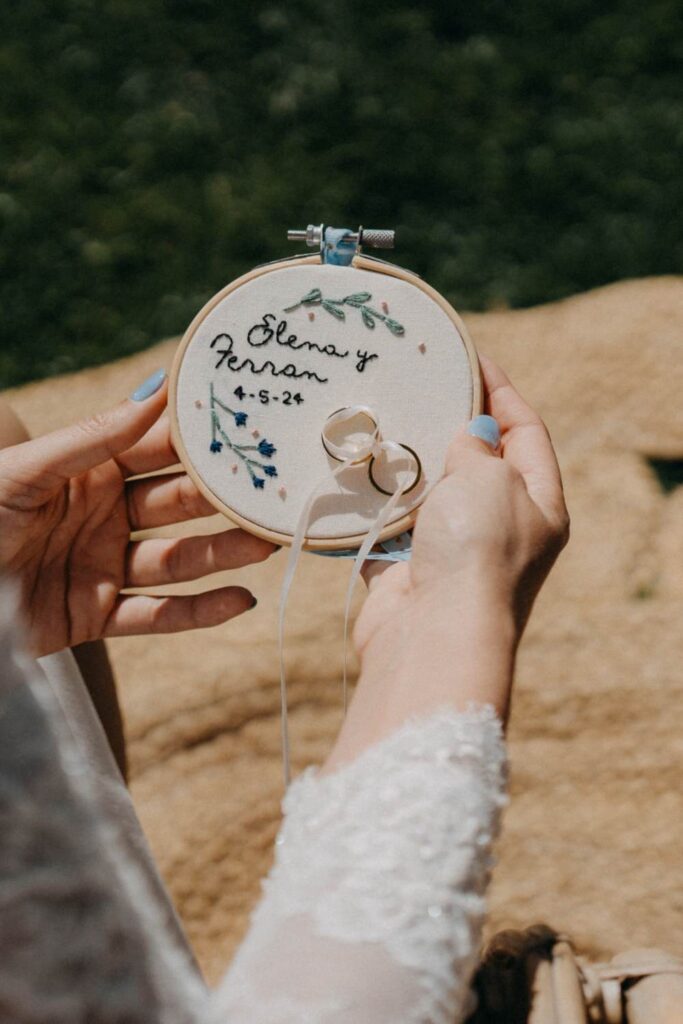 Porta anillos boda